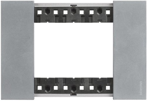 Рамка горизонтальная Legrand BTicino Living Now 1-м. 3 мод. металл луна картинка